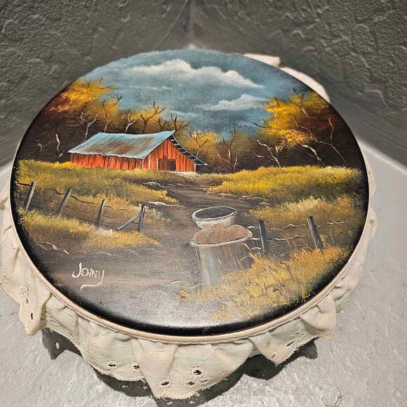 Other - Hand painted Cookie Tin